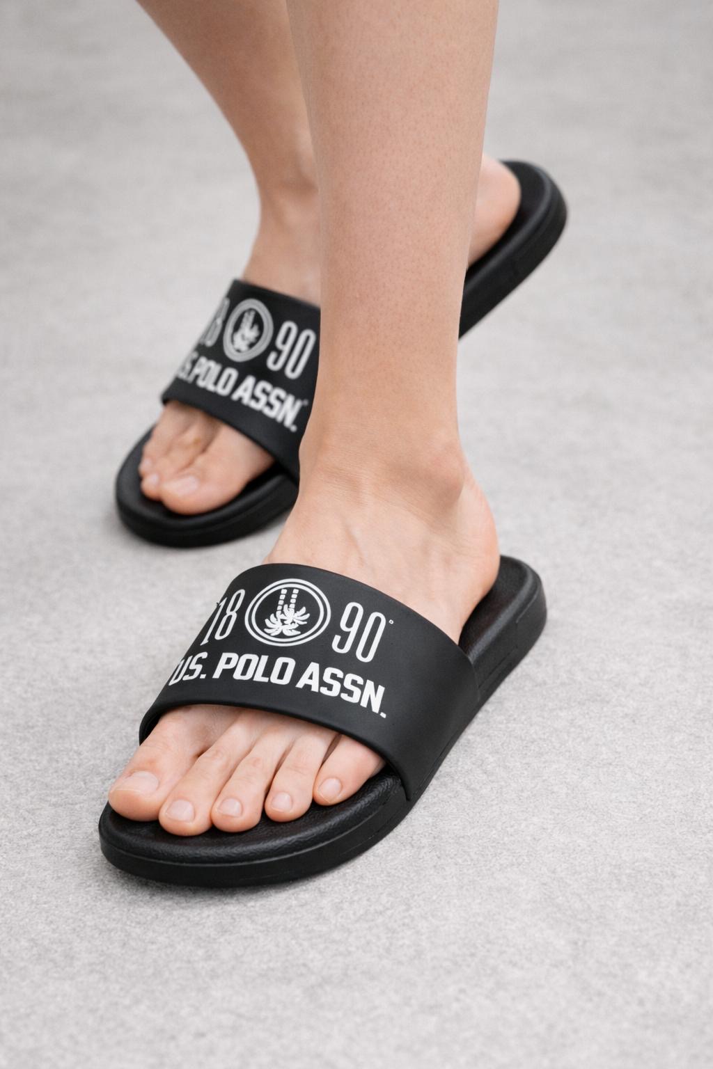 84895f8a-b850-44df-99eb-73e0e7efe81d Polo Street Siyah Günlük Terlik - Görsel 1