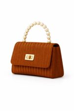 Gold Halka Detaylı Zincirli Kol Çantası - Görsel 3