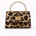 Leopar Pearl Mini Çanta
