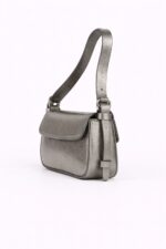 Gümüş Baguette Omuz Çantası - Görsel 3