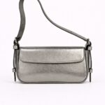Gümüş Baguette Omuz Çantası