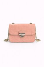 Pudra Kroko Zincirli Çanta