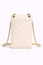 Lina Kapitone Ekru Telefon Çantası - Görsel 5