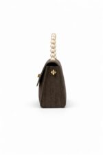 Mila İnci Saplı Kahve El Çantası - Görsel 3