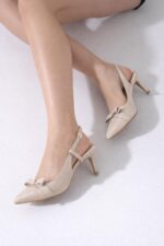 Lora Bej Rugan Topuklu