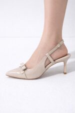 Lora Bej Rugan Topuklu - Görsel 5