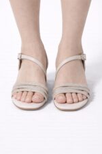 Nova Bej Taş Detaylı Topuklu - Görsel 5