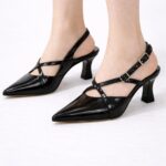 Gece Işıltısı Platin Topuklu Sandalet