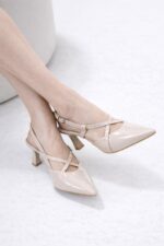 Elisa Bej Rugan Zarif Topuklu - Görsel 5