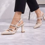 Luna Silver Işıltı Topuklu Sandalet