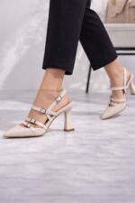 Luna Silver Işıltı Topuklu Sandalet