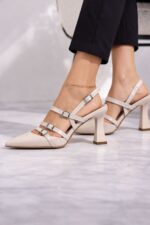 Luna Silver Işıltı Topuklu Sandalet - Görsel 3