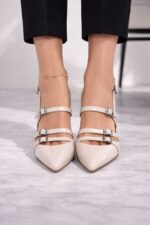 Luna Silver Işıltı Topuklu Sandalet - Görsel 5