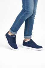 Lacivert Günlük Konfor Erkek Sneaker – Beyaz Tabanlı Casual Ayakkabı - Görsel 2