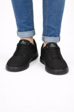 Siyah Günlük Erkek Sneaker – Tam Siyah Casual Spor Ayakkabı - Görsel 4