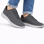 Antrasit Günlük Erkek Sneaker – Hafif Taban Casual Spor Ayakkabı