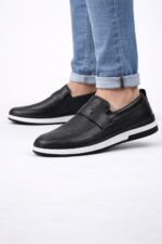 Siyah Erkek Loafer Ayakkabı – Modern Tabanlı Günlük Şık Model - Görsel 3