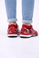 Kırmızı Erkek Halı Saha Ayakkabısı – Bilekli Performans Model - Görsel 3