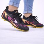 AirVolt Shadow Gold Elite Krampon – Siyah / Gold / Neon Pembe