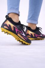 AirVolt Shadow Gold Elite Krampon – Siyah / Gold / Neon Pembe - Görsel 3