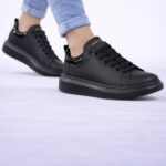 Biew Urban Classic Siyah Sneaker – Mat Deri Günlük Ayakkabı
