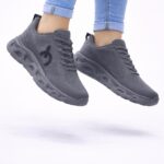 MotionFlex Gri Air Taban Sneaker – Hafif Günlük Spor Ayakkabı